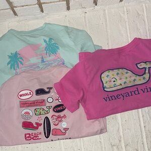 Vineyard Vines Pink and Mint T-Shirt Trio